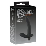 Черный вибромассажер простаты Naughty Finger Prostate Vibe - 13,8 см