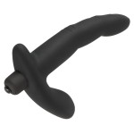 Черный вибромассажер простаты Naughty Finger Prostate Vibe - 13,8 см
