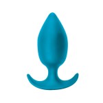 Бирюзовая анальная пробка Insatiable - 10,5 см