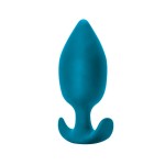 Бирюзовая анальная пробка Insatiable - 10,5 см