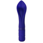 Синий мини-вибратор Mamasita’s Fantastic Shield - 15,2 см