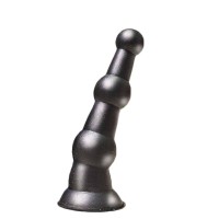 Анальная пробка платинового цвета с изгибом - 15 см. Анальная пробка платинового цвета с изгибом - 15 см.