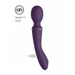 Фиолетовый вибромассажер Enora - 22 см
