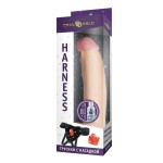 Трусики Harness с реалистичной насадкой-фаллосом с мошонкой №58 - 21 см