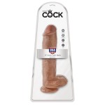 Фалоимитатор-мулат на присоске 11  Cock with Balls - 28 см