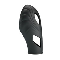 Черная рельефная вибронасадка на палец Lich Черная рельефная вибронасадка на палец Lich