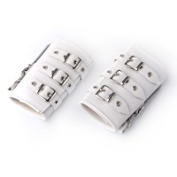 Белые кожаные манжеты Белые кожаные манжеты