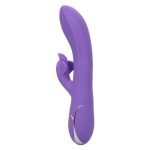 Фиолетовый вибромассажер Inflatable G-Flutter с функцией расширения - 21 см