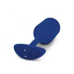 Синяя пробка для ношения с вибрацией Snug Plug 4 - 14 см
