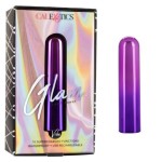 Фиолетовый гладкий мини-вибромассажер Glam Vibe - 9 см