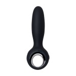 Черный анальный стимулятор Sagitta - 15 см