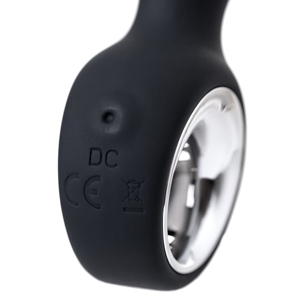 Черный анальный стимулятор Sagitta - 15 см