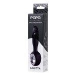 Черный анальный стимулятор Sagitta - 15 см