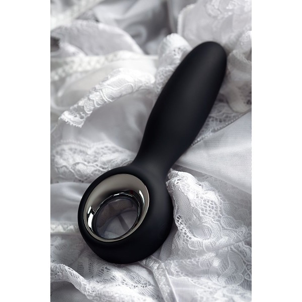 Черный анальный стимулятор Sagitta - 15 см