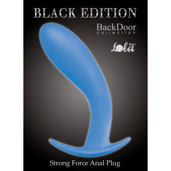 Голубая анальная пробка Strong Force Anal Plug - 14 см