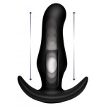 Черная анальная вибропробка Kinetic Thumping 7X Prostate Anal Plug - 13,3 см