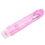 Розовый вибратор Glitters Boy - 26,5 см