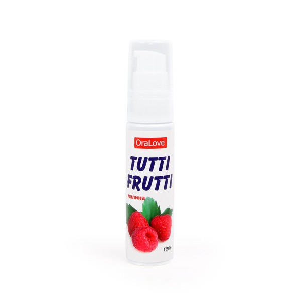 Гель-смазка Tutti-frutti с малиновым вкусом - 30 гр
