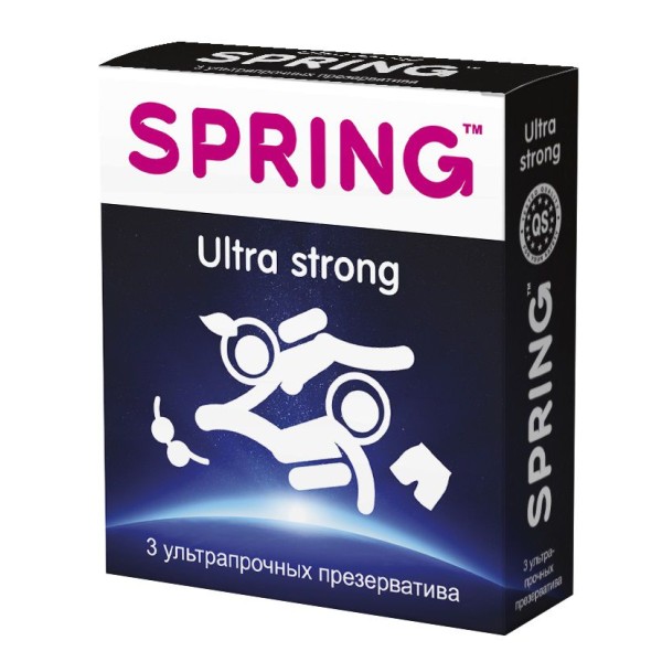 Ультрапрочные презервативы SPRING ULTRA STRONG - 3 шт