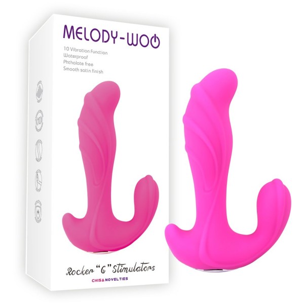 Розовый вибратор Rocker G Stimulators - 15,1 см