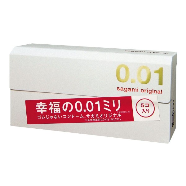 Супер тонкие презервативы Sagami Original 001 - 5 шт