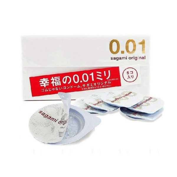 Супер тонкие презервативы Sagami Original 001 - 5 шт