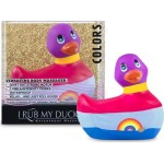 Вибратор-уточка I Rub My Duckie 20 Colors с разноцветными полосками