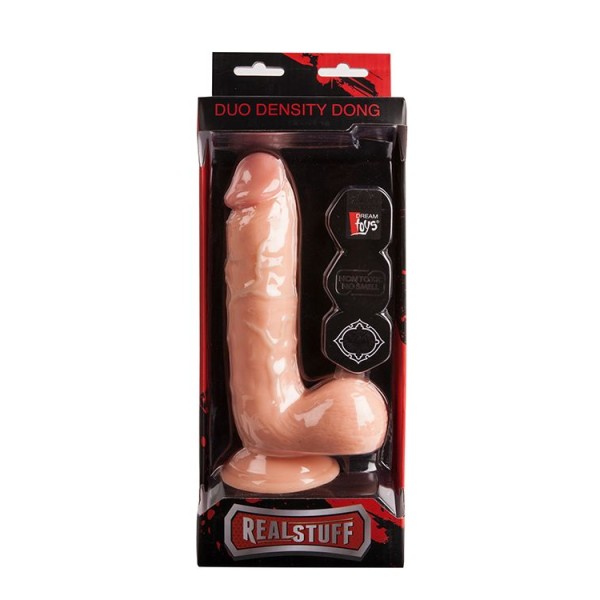 Реалистичный фаллоимитатор на присоске REALSTUFF DUO DENSITY DONG 8INCH - 20,3 см