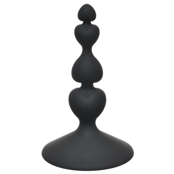 Чёрная анальная пробка Sweetheart Plug Black - 10 см