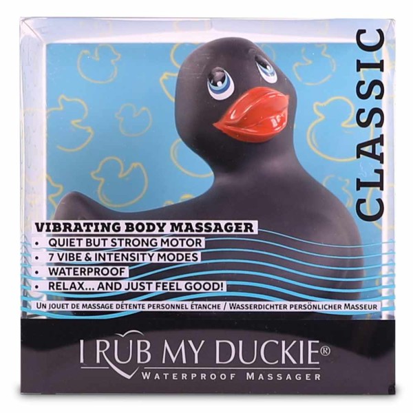 Черный вибратор-уточка I Rub My Duckie 20
