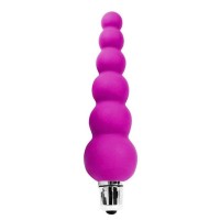 Розовый анальный вибромассажер-елочка - 12 см. Розовый анальный вибромассажер-елочка - 12 см.