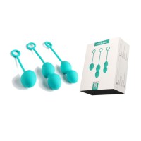 Набор зелёных вагинальных шариков Nova Ball со смещенным центром тяжести Набор зелёных вагинальных шариков Nova Ball со смещенным центром тяжести