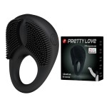 Вибрирующее эрекционное кольцо с щетинками Вибрирующее эрекционное кольцо с щетинками