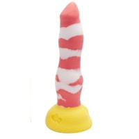 Красно-белый фаллоимитатор Лис Medium - 24 см.