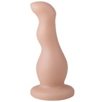 Телесный стимулятор простаты с изгибами - 13,5 см. Телесный стимулятор простаты с изгибами - 13,5 см.