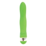 Салатовый эргономичный вибратор Sexy Friend - 17,5 см