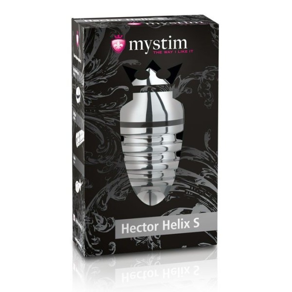 Металлическая анальная пробка Hector Helix Buttplug S - 10 см