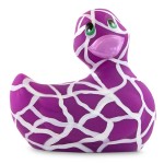 Филетово-белый вибратор-уточка I Rub My Duckie 20 Wild