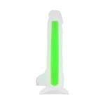 Прозрачно-зеленый фаллоимитатор, светящийся в темноте, Clark Glow - 22 см