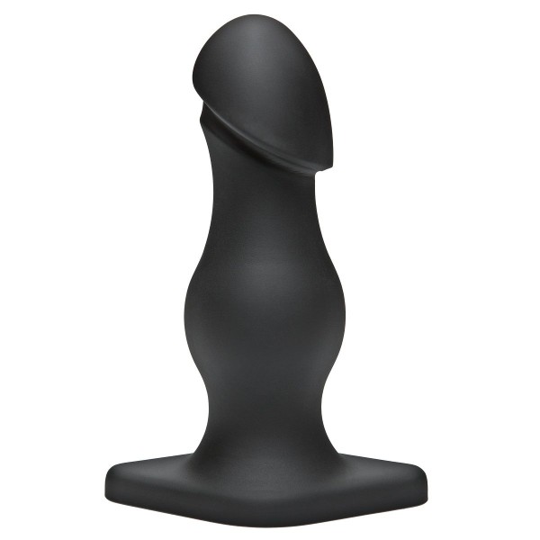 Чёрная анальная пробка TitanMen The Rumpy - 16,5 см