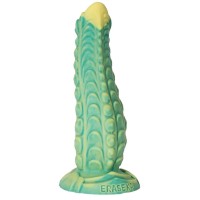 Зелёный фаллоимитатор с чешуйками Аллигатор - 22 см.