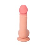 Телесный фаллоимитатор-реалистик Nathan - 18,5 см