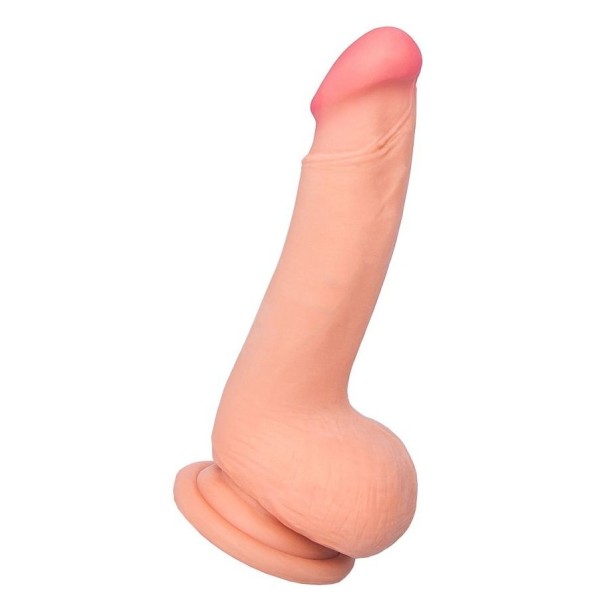 Телесный фаллоимитатор-реалистик Nathan - 18,5 см