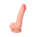 Телесный фаллоимитатор-реалистик Nathan - 18,5 см