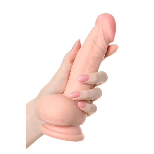Телесный фаллоимитатор-реалистик Nathan - 18,5 см