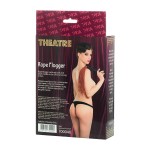 Красно-черный флоггер из веревки TOYFA Theatre - 48,5 см