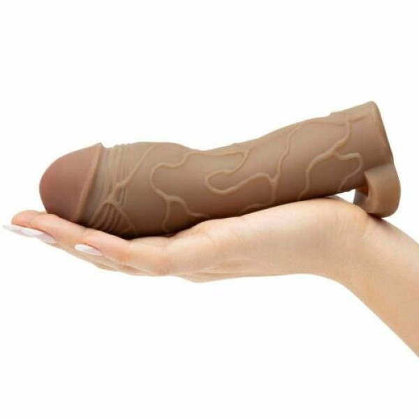 Коричневая насадка с кольцом Perfect 2 Extension with Ball Strap - 19 см