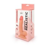 Телесный реалистичный фаллоимитатор Erowoman - 18 см