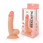 Телесный реалистичный фаллоимитатор Erowoman - 18 см