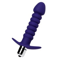 Силиконовый рельефный анальный вибратор - 14 см. Силиконовый рельефный анальный вибратор - 14 см.